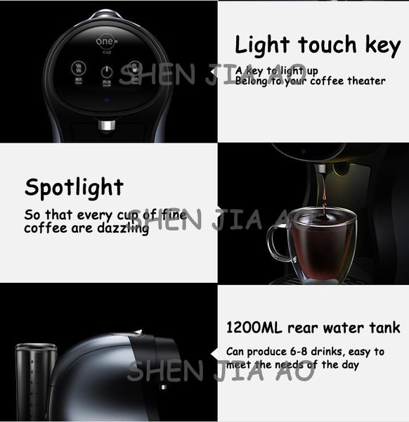 1pc 220v 1600w home smart capsule coffee machine automatic capsule coffee machine american coffee / soymilk / milk tea
1pc 220v 1600w home smart capsule coffee machine automatic capsule coffee machine american coffee / soymilk / milk tea