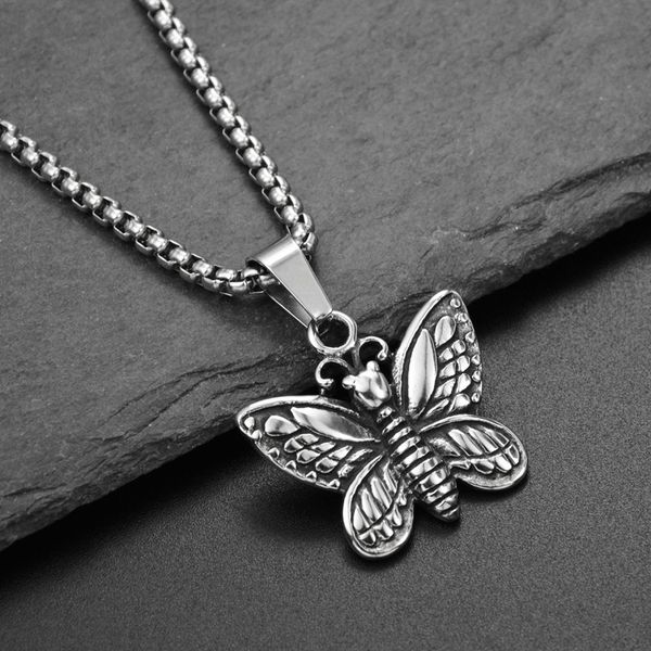 2020 style stainless steel butterfly choker men's women hp hop cz charm animal butterfly pendant necklaces rock fashion jewelry, Silver
2020 style stainless steel butterfly choker men's women hp hop cz charm animal butterfly pendant necklaces rock fashion jewelry, Silver