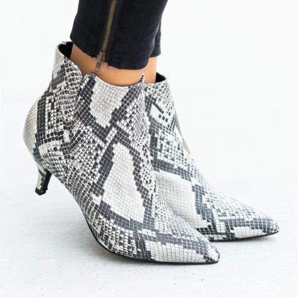 new 2020 women's ankle boots leopard women pointed toe ladies chunky high heel female shoes woman footwear plus size 36-43 snake, Black
new 2020 women's ankle boots leopard women pointed toe ladies chunky high heel female shoes woman footwear plus size 36-43 snake, Black