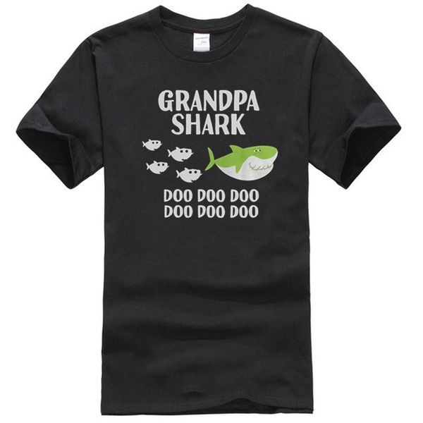 mens grandpa shark doo doo shirt for matching family tshirts