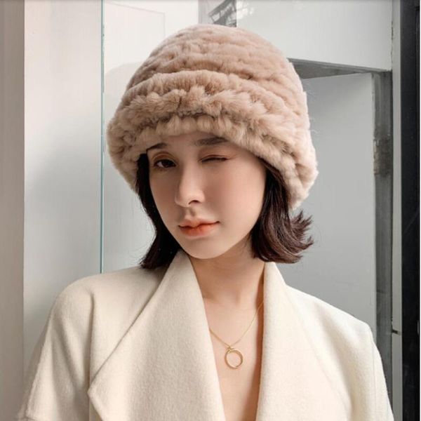 women's fur hats of real rex fur female bucket hat for girls autumn winter warm knitted caps new 2020 h29, Blue;gray
women's fur hats of real rex fur female bucket hat for girls autumn winter warm knitted caps new 2020 h29, Blue;gray