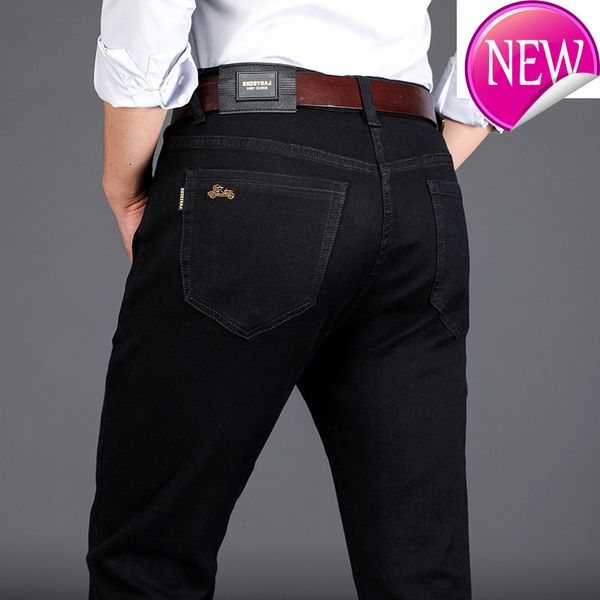style summer classic men's black jeans fashion casual business straight stretch denim trousers male pants white khaki, Blue
style summer classic men's black jeans fashion casual business straight stretch denim trousers male pants white khaki, Blue