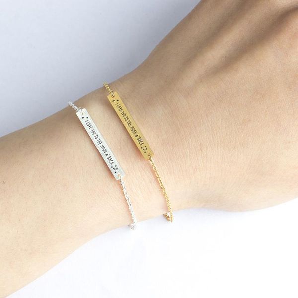 letter charm bracelets for women girls rose gold silver color stainless steel chain female bracelet fashion jewelry, Black
letter charm bracelets for women girls rose gold silver color stainless steel chain female bracelet fashion jewelry, Black