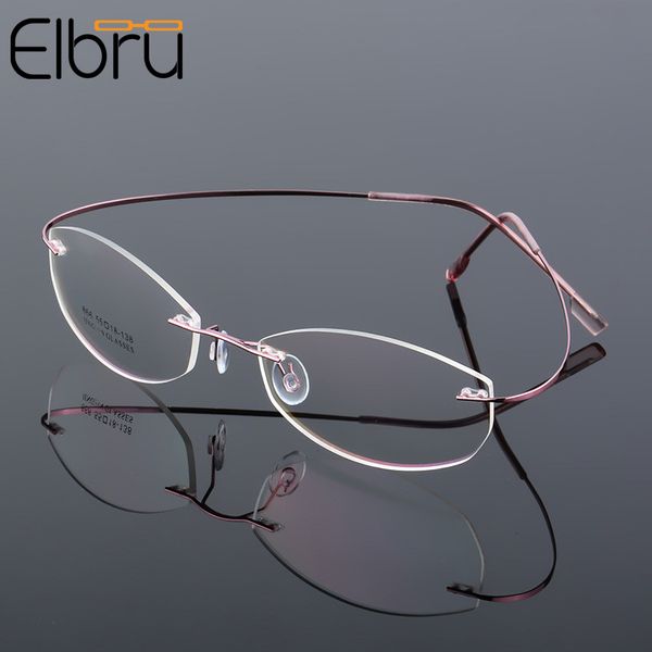 fashion sunglasses frames elbru super elastic frameless women's metal optical glasses titanium alloy frame women ultra light transparen, Black
fashion sunglasses frames elbru super elastic frameless women's metal optical glasses titanium alloy frame women ultra light transparen, Black