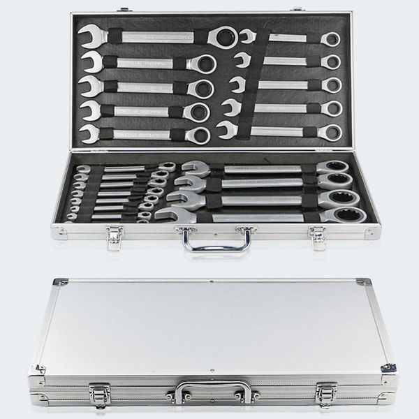 yofe 22pcs 6-32mm fixed head ratchet wrench aluminum box set of keys for car hand spanner
yofe 22pcs 6-32mm fixed head ratchet wrench aluminum box set of keys for car hand spanner