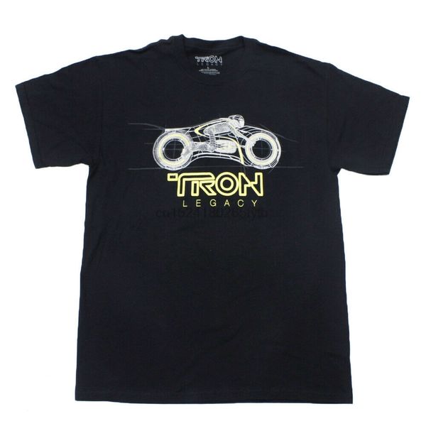 tron legacy bike rider black mens t-shirt - size large