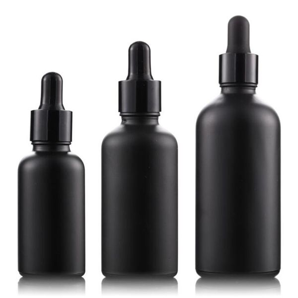 in stock matte black 30ml 50ml 100ml essential oil dropper glass bottles with glass pipette for cosmetic e liquid packaging
in stock matte black 30ml 50ml 100ml essential oil dropper glass bottles with glass pipette for cosmetic e liquid packaging
