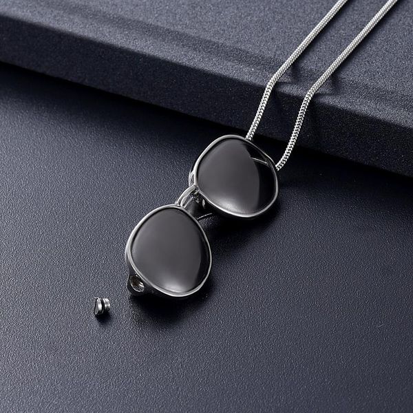 lkj10535 sunglasses design cool men necklace stainless steel cremation jewelry ashes urn keepsake, Silver
lkj10535 sunglasses design cool men necklace stainless steel cremation jewelry ashes urn keepsake, Silver