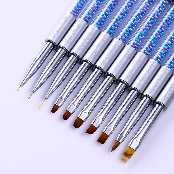 professional manicures uv gel brush liner painting pen acrylic drawing brush for nails gradient rhinestone handle nail art tool, Yellow
professional manicures uv gel brush liner painting pen acrylic drawing brush for nails gradient rhinestone handle nail art tool, Yellow