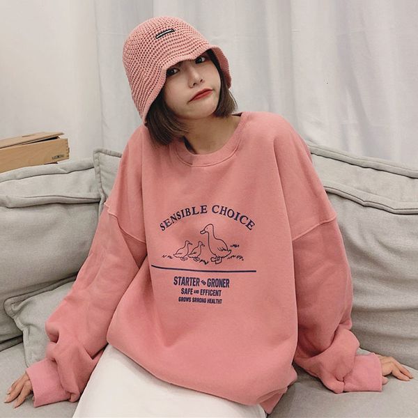 korea vintage winter women's ins harajuku letter print chic long-sleeved sweet fashion overszie loose casual pink sweatshirt, Black
korea vintage winter women's ins harajuku letter print chic long-sleeved sweet fashion overszie loose casual pink sweatshirt, Black