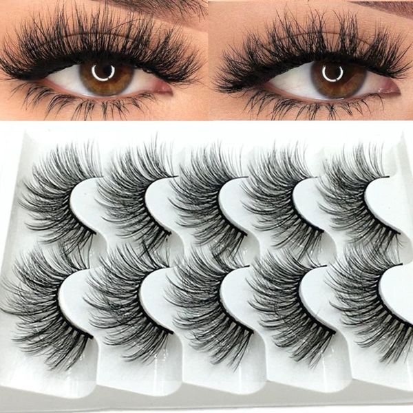 new 5 pairs 3d faux mink hair false eyelashes natural long soft eyelashes full volume wispies extension handmade
new 5 pairs 3d faux mink hair false eyelashes natural long soft eyelashes full volume wispies extension handmade