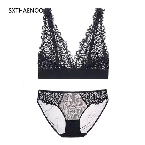bras sets sxthaenoo fashion romantic transparent temptation lace bra set young women underwear lade and panty, Red;black
bras sets sxthaenoo fashion romantic transparent temptation lace bra set young women underwear lade and panty, Red;black