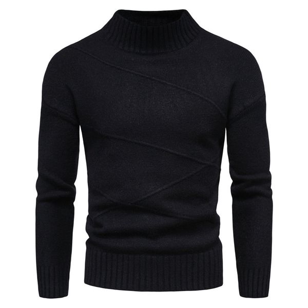 men's sweaters mens turtleneck half wool pullover autumn winter warm solid comfortable long sleeve slim fit clothes knitted casual male, White;black
men's sweaters mens turtleneck half wool pullover autumn winter warm solid comfortable long sleeve slim fit clothes knitted casual male, White;black