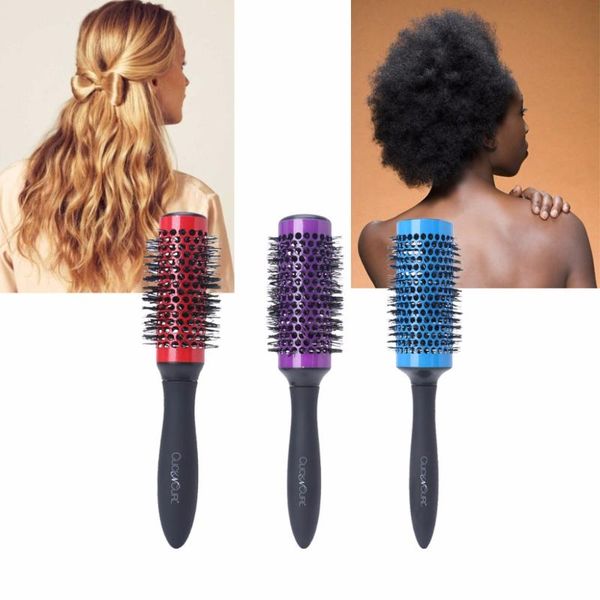 hair brushes detachable round curl brush comb dressing barber salon hairbrush 6 rollers, Silver
hair brushes detachable round curl brush comb dressing barber salon hairbrush 6 rollers, Silver