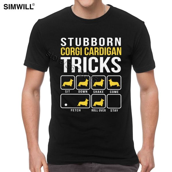funny men's corgi stubborn tricks t-shirt classic dogs shirts short sleeves cotton breathable tees o-neck trend tshirt clothes 
funny men's corgi stubborn tricks t-shirt classic dogs shirts short sleeves cotton breathable tees o-neck trend tshirt clothes