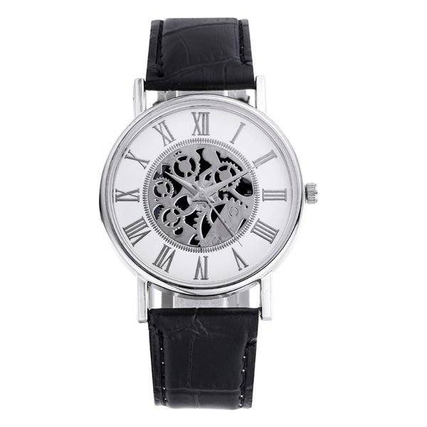 retro design hollow watches mens luxury leather band quartz wrist watch business men's sports clock relogio masculino @5, Slivery;brown
retro design hollow watches mens luxury leather band quartz wrist watch business men's sports clock relogio masculino @5, Slivery;brown