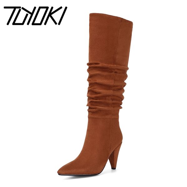tuyoki knee high stretch boots for women pointed toe high heeled winter keep warm fur shoes women footwear size 34-43, Black
tuyoki knee high stretch boots for women pointed toe high heeled winter keep warm fur shoes women footwear size 34-43, Black