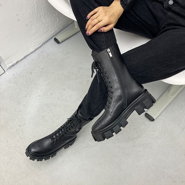 may niamh zipper ankle boots black genuine leather thick heels round toe motorcycle boots 2020 autumn winter shoes woman a028
may niamh zipper ankle boots black genuine leather thick heels round toe motorcycle boots 2020 autumn winter shoes woman a028