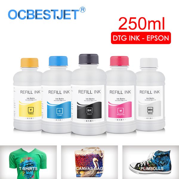 ink refill kits 250ml/set dtg textile garment for dx5 dx7 r330 1390 1400 r1900 r2000 f2000 f2100 (bk c m y white pretreatment)
ink refill kits 250ml/set dtg textile garment for dx5 dx7 r330 1390 1400 r1900 r2000 f2000 f2100 (bk c m y white pretreatment)