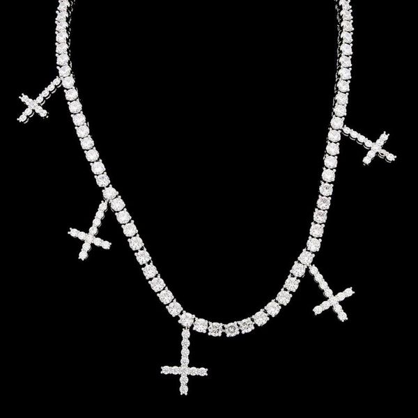 pendant necklaces zircon cross with 5mm tennis necklace chain gold color men's hip hop jewelry 18inch-24inch, Silver
pendant necklaces zircon cross with 5mm tennis necklace chain gold color men's hip hop jewelry 18inch-24inch, Silver