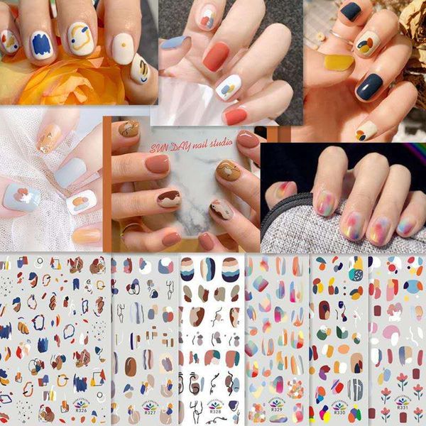 1 sheet nail art stickers colorful flower graffiti love heart waterproof nail sticker adhesive 3d decals art tools, Black
1 sheet nail art stickers colorful flower graffiti love heart waterproof nail sticker adhesive 3d decals art tools, Black