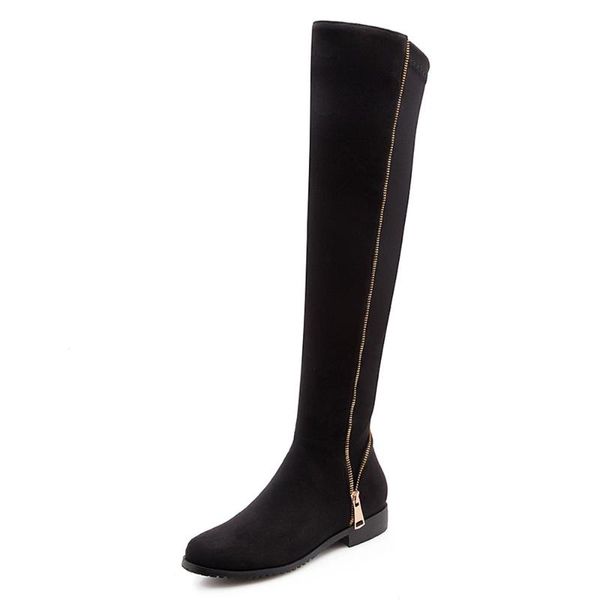 boots lasyarrow plus size 33-43 western style knee high for women concise zipper casual knight winter chunky heels f257, Black
boots lasyarrow plus size 33-43 western style knee high for women concise zipper casual knight winter chunky heels f257, Black