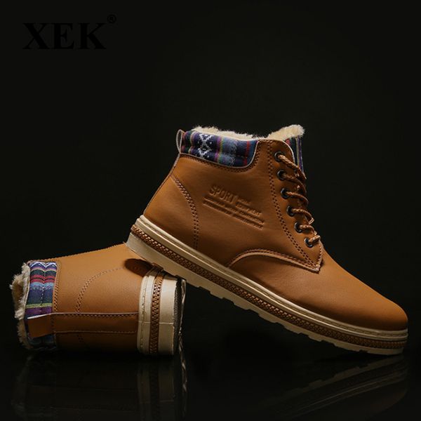 xek new super warm winter boots men pu leather wear resisting casual shoes working fashion men boots zll484, Black
xek new super warm winter boots men pu leather wear resisting casual shoes working fashion men boots zll484, Black