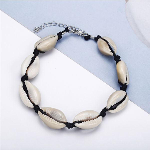 trendy cowrie shell bracelets bohemian beach handmade jewelry delicate rope chain bracelet beads charm bracelet, Black
trendy cowrie shell bracelets bohemian beach handmade jewelry delicate rope chain bracelet beads charm bracelet, Black