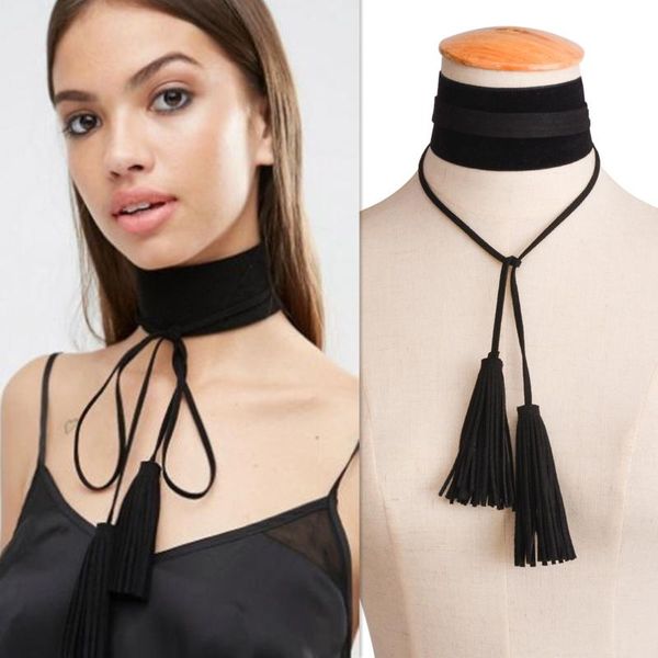 chokers designer tassel long necklace women leather necklaces 2 colors fashion high street jewelry harness neck choker gothic style, Golden;silver
chokers designer tassel long necklace women leather necklaces 2 colors fashion high street jewelry harness neck choker gothic style, Golden;silver