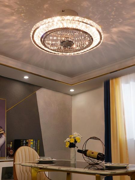 electric fans led light luxury crystal ceiling modern living room minimalist restaurant negative ion fan lights
electric fans led light luxury crystal ceiling modern living room minimalist restaurant negative ion fan lights