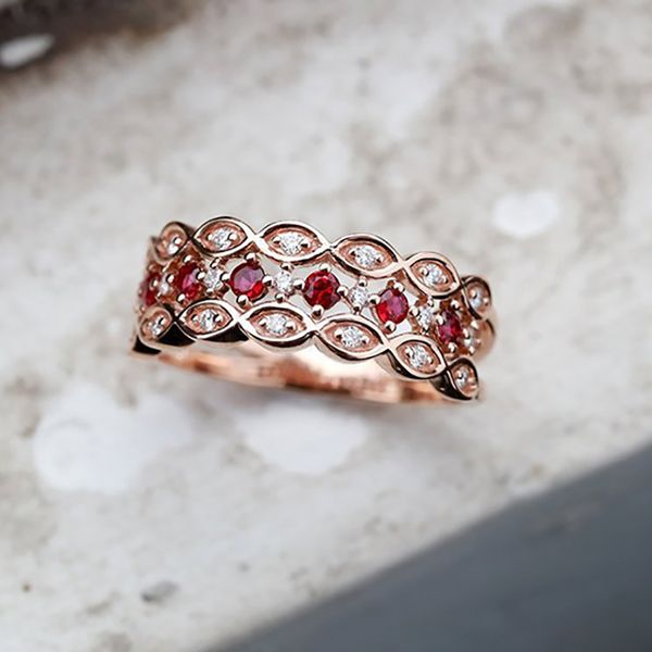 double fair rings for women princess style hollow out red zircon stone rose gold color engagement ring fashion jewelry kbr006, Golden;silver
double fair rings for women princess style hollow out red zircon stone rose gold color engagement ring fashion jewelry kbr006, Golden;silver
