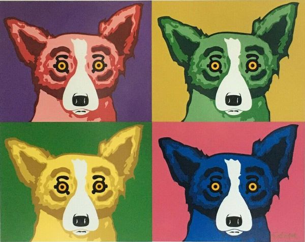 rodrigue blue dog the four home decoration handcrafts /hd print oil painting on canvas wall art canvas pictures 200
rodrigue blue dog the four home decoration handcrafts /hd print oil painting on canvas wall art canvas pictures 200