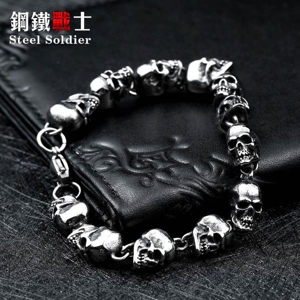 bangle stainless steel design men punk skull chain bracelet fashion charm jewelry, Black
bangle stainless steel design men punk skull chain bracelet fashion charm jewelry, Black