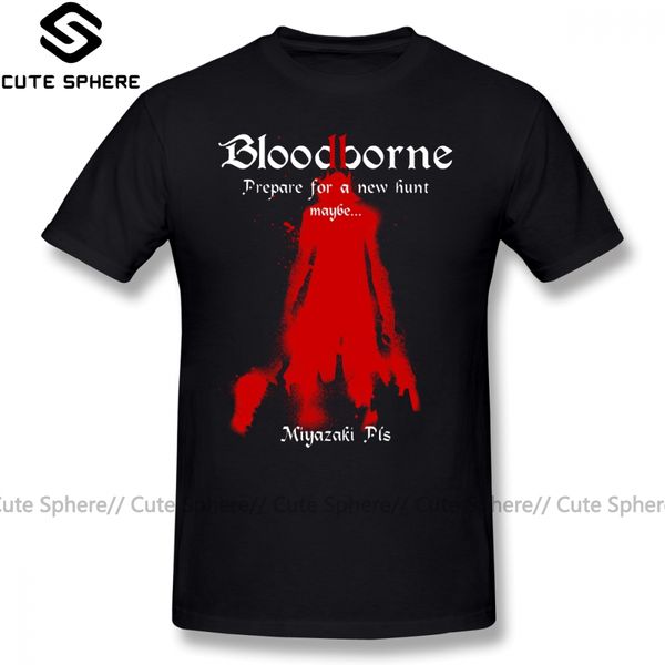 bloodborne t shirt bloodborne 2 confirmed t-shirt 100 cotton funny tee shirt mens classic short-sleeve print 4xl tshirt
