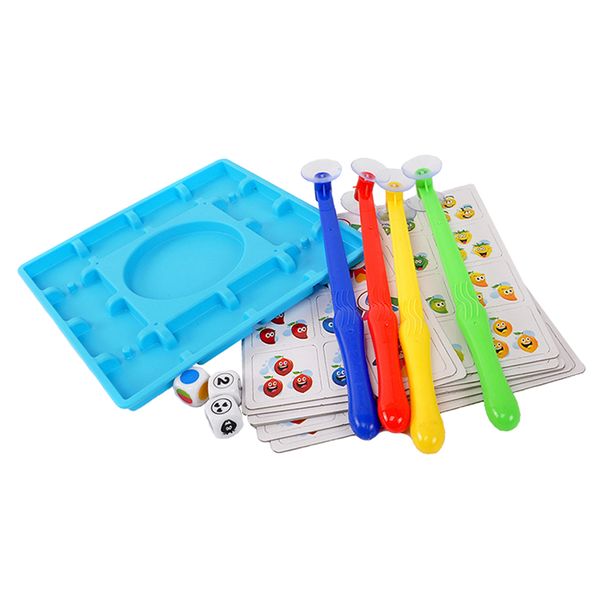 intellectual throw dice and pick up fruits cards board sucker toy education parent-child interactive playset
intellectual throw dice and pick up fruits cards board sucker toy education parent-child interactive playset