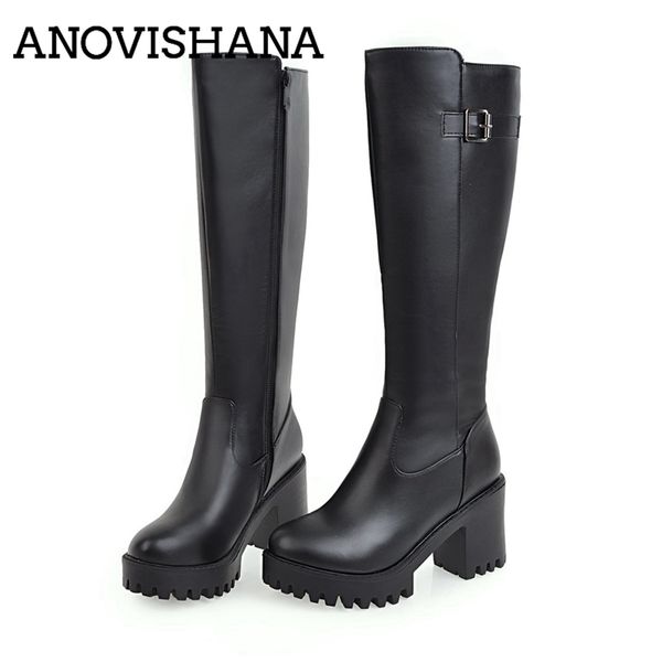 anovishana big size 34-43 women's winter boots women knee boots ladies casual shoes zipper short plush inside botas mujer h161, Black
anovishana big size 34-43 women's winter boots women knee boots ladies casual shoes zipper short plush inside botas mujer h161, Black