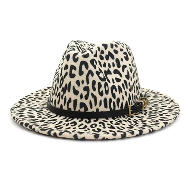 wzcx leopard print wide brim girl jazz hat autumn winter fashion new korean version belt felt hat women, Blue;gray
wzcx leopard print wide brim girl jazz hat autumn winter fashion new korean version belt felt hat women, Blue;gray