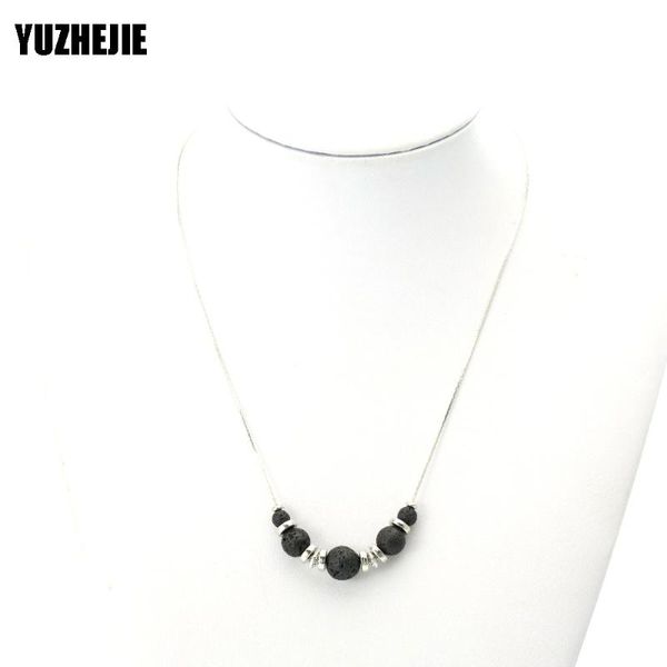 yuzhejie (100pcs)chain necklace tiger's eye natural lava stone essential oil diffuser charm necklace, Silver
yuzhejie (100pcs)chain necklace tiger's eye natural lava stone essential oil diffuser charm necklace, Silver