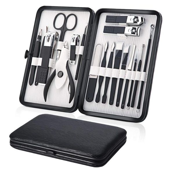 nail art kits stainless steel manicure pedicure kit clipper set foot care cutter 18 in 1 with portable case
nail art kits stainless steel manicure pedicure kit clipper set foot care cutter 18 in 1 with portable case