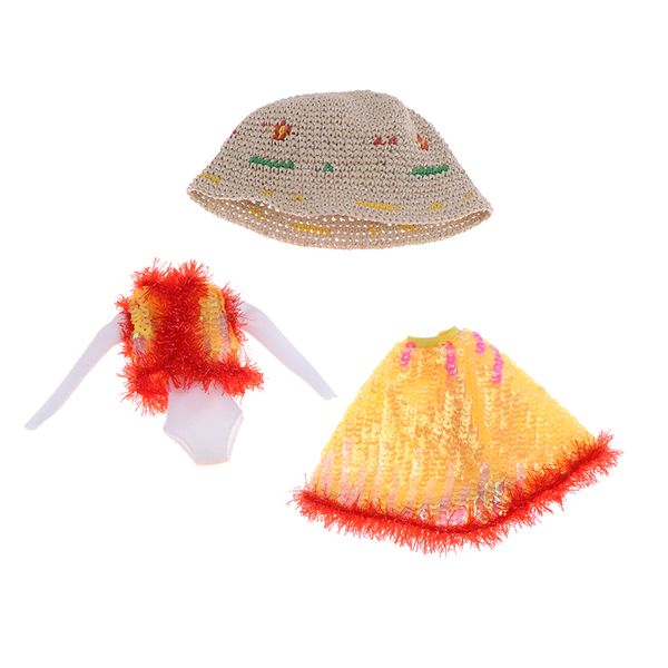fashion doll dress jumpsuit hat set for blythe dolls dress up 12inch doll accessory (red + yellow
fashion doll dress jumpsuit hat set for blythe dolls dress up 12inch doll accessory (red + yellow