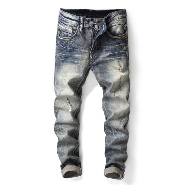 hip hop design brand jeans for men's straight fashion hole ripped distressed moto bike vintage jean plus size kg-302, Blue
hip hop design brand jeans for men's straight fashion hole ripped distressed moto bike vintage jean plus size kg-302, Blue
