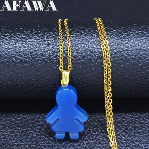 2020 fashion blue girl natural stone stainless steel necklace men gold color chain necklace jewelry cadenas mujer nxs04, Silver
2020 fashion blue girl natural stone stainless steel necklace men gold color chain necklace jewelry cadenas mujer nxs04, Silver