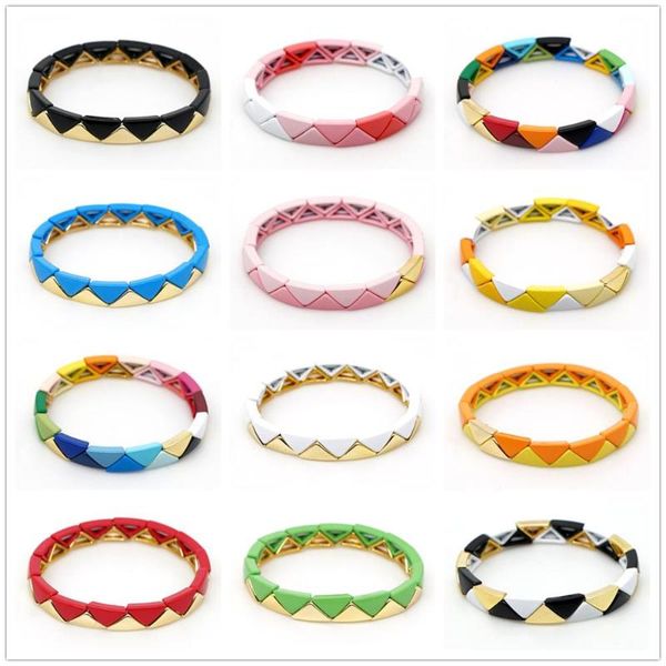 stretch bangles handmade bracelet enamel tile bracelets bohemian women jewelry stackable rainbow color valentine's gift, Black
stretch bangles handmade bracelet enamel tile bracelets bohemian women jewelry stackable rainbow color valentine's gift, Black