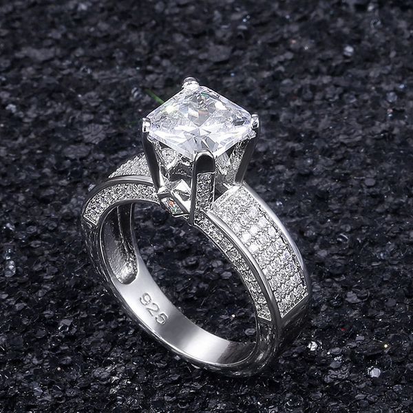 classic square zircon wedding rings for women luxury full shiny cz engagement party jewelry sparking ring bague femme wholesale, Slivery;golden 
classic square zircon wedding rings for women luxury full shiny cz engagement party jewelry sparking ring bague femme wholesale, Slivery;golden