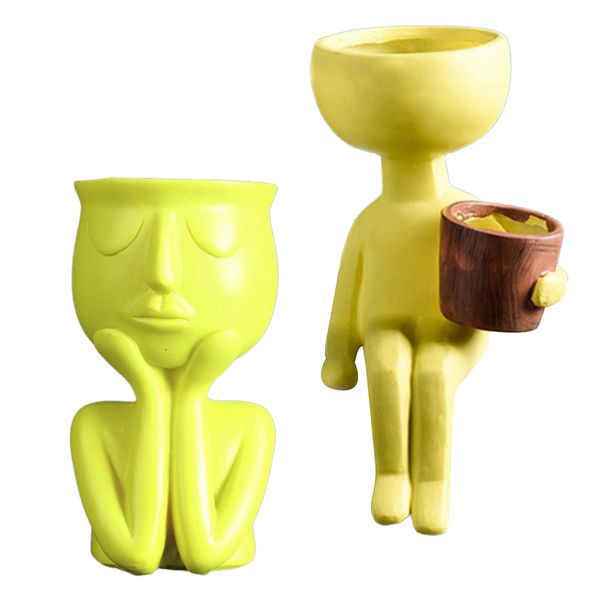 2pcs human head facesculpture цветочные горшки вазы сочными кактус посадочные
2pcs human head facesculpture цветочные горшки вазы сочными кактус посадочные