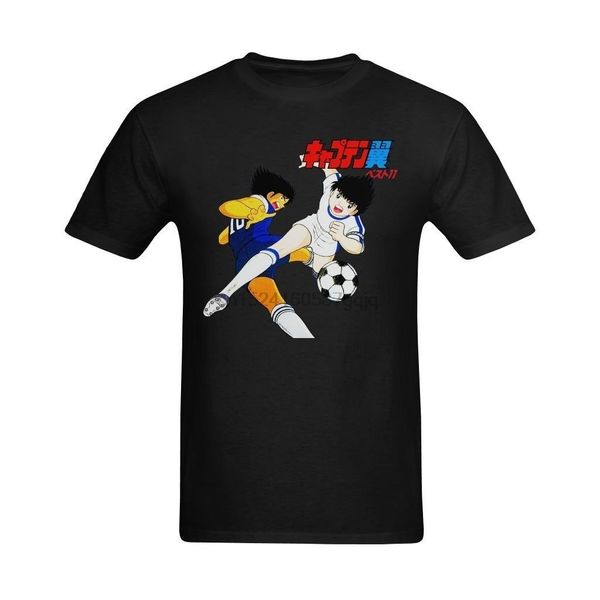 definite myself men's captain tsubasa football art design t-shirt(1