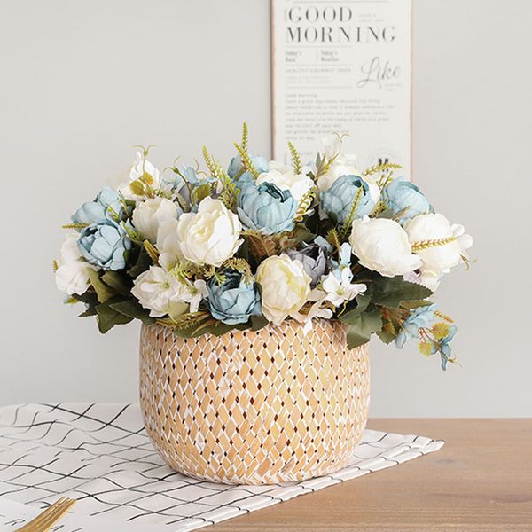 Simulation peony Western rose Artificial plastic flower Wedding Party Bridal Bouquet Home Decor Wall decoration flower
Simulation peony Western rose Artificial plastic flower Wedding Party Bridal Bouquet Home Decor Wall decoration flower