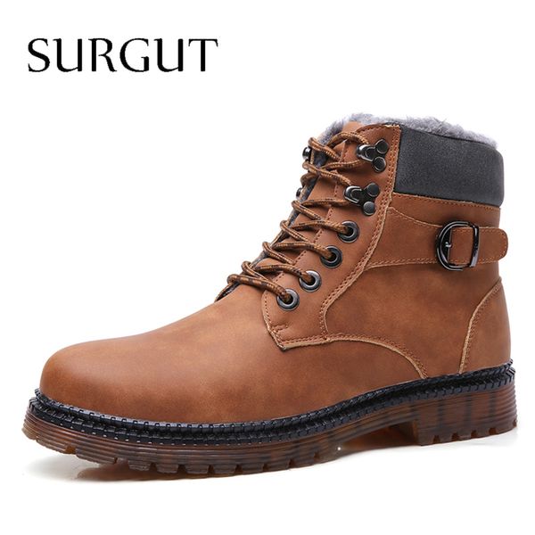 boots surgut men's winter snow fur ankle men casual shoes plush outdoor fashion work plus size 47, Black
boots surgut men's winter snow fur ankle men casual shoes plush outdoor fashion work plus size 47, Black
