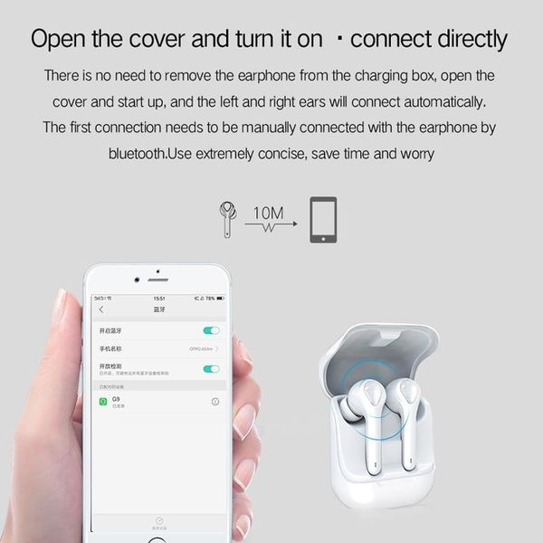 g9 mini tws headphone touch wireless bluetooth 5.0 earphone earbuds noise cancelling sports waterproof headset with microphone
g9 mini tws headphone touch wireless bluetooth 5.0 earphone earbuds noise cancelling sports waterproof headset with microphone