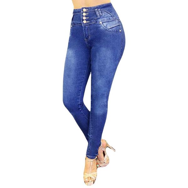 women's jeans woman high waist 2021 nwe women waisted skinny denim stretch slim pants calf length 9.18, Blue
women's jeans woman high waist 2021 nwe women waisted skinny denim stretch slim pants calf length 9.18, Blue